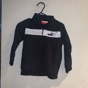 Puma Kids Black and White Hoodie